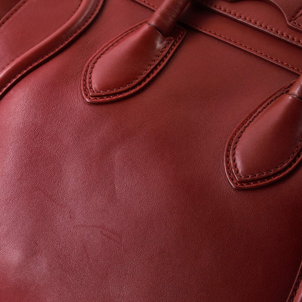 Celine Luggage Bag Smooth Leather Mini #247209C10B - Picture 8 of 9